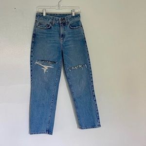 Carmar Denim high waisted straight leg jeans